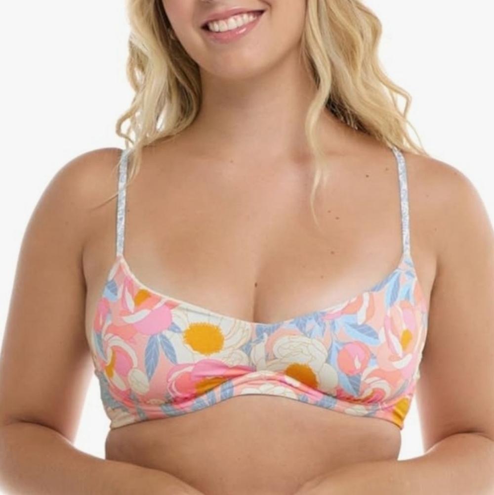 Body Glove Twiggy High Waist Boyleg Bikini Set Floral Pastel NWT Size Small - Picture 4 of 16